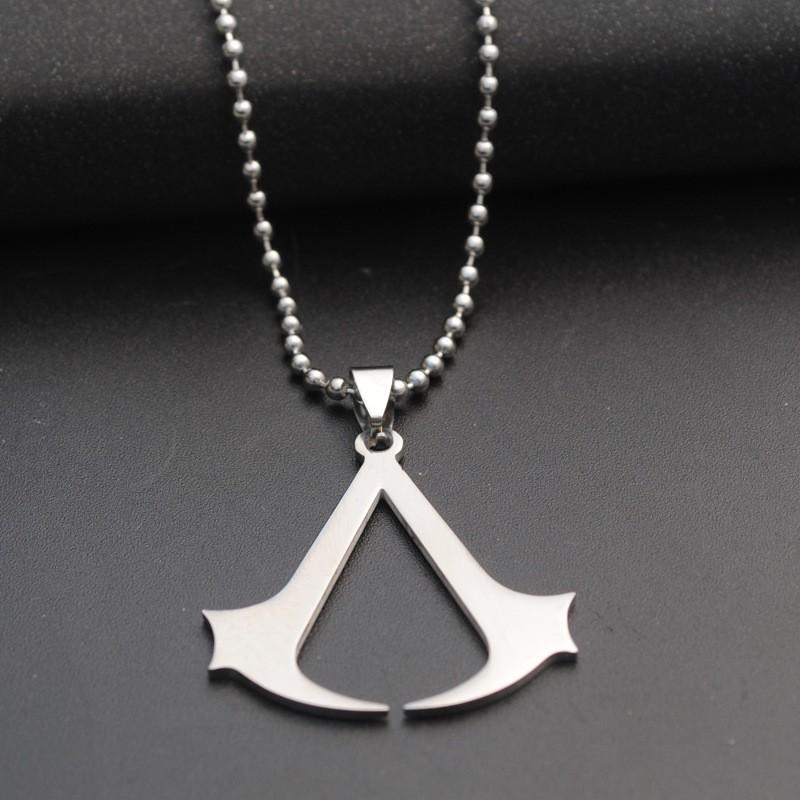 Assassin's Creed Punk Sweater Men's Sweater Chain Hip Hop Chain with Necklace Pendant