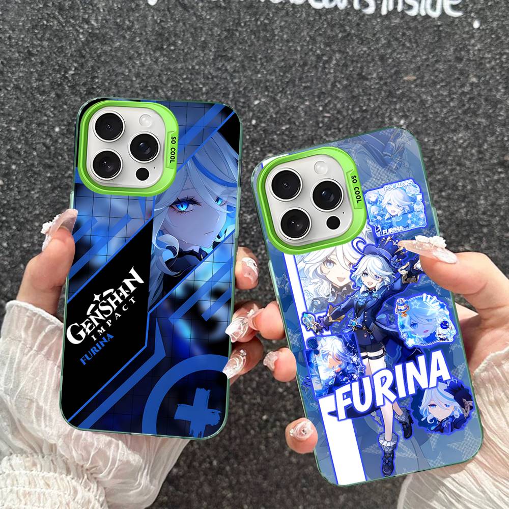 Genshin Impact Furina Phone Case For IPhone 17 Air 16 15 14 13 12 11 Pro Max Color Hard Cover