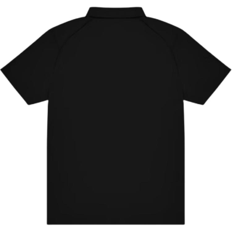 Mizuno Essential Series Solid Color 3D Logo Design Casual Cool Breathable Short Sleeve Polo Shirt Men Polo Shirts Black K2CA41E2-09