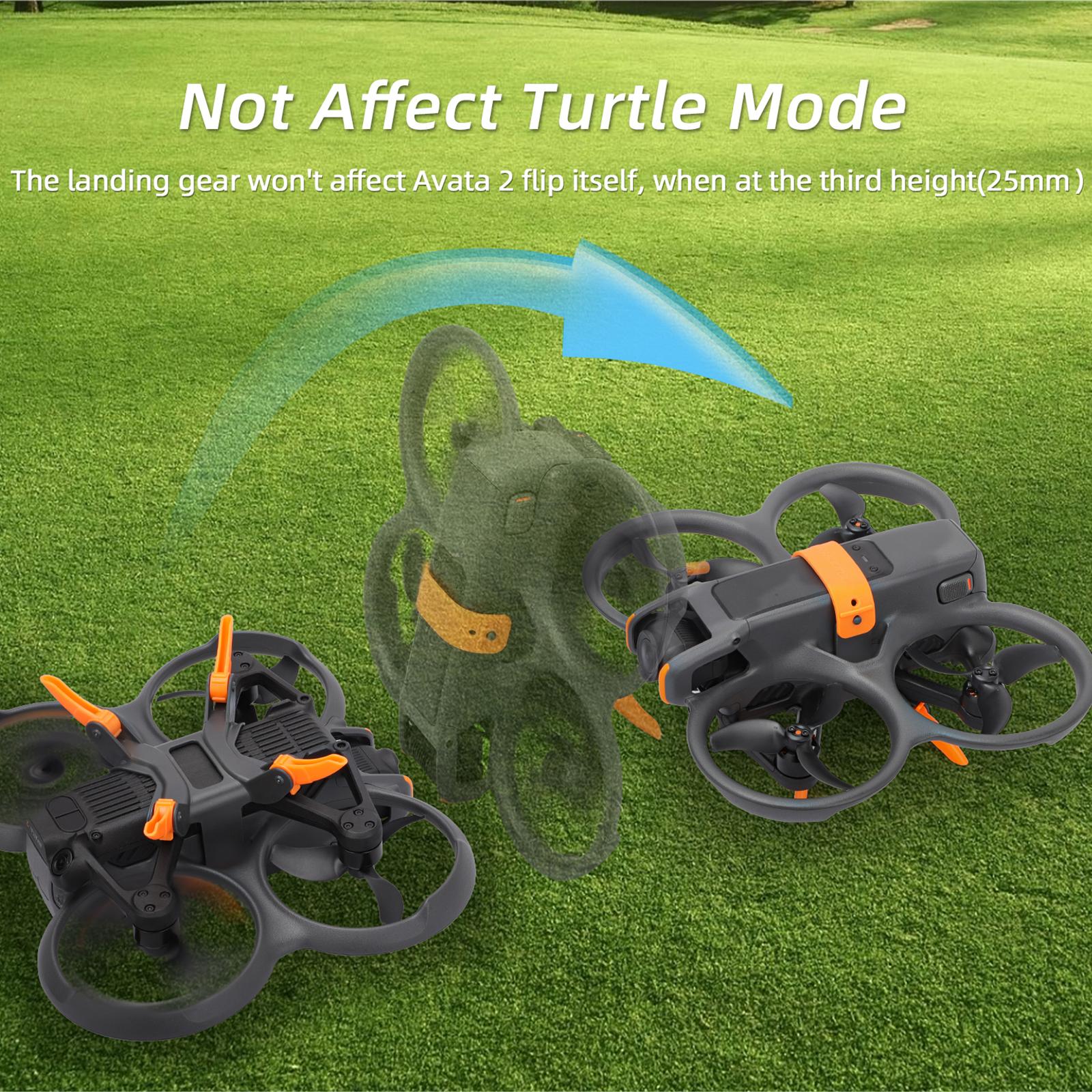 

Heighten Landing Gear 3 Gear Adsable Heights Support Leg Bracket Landing Extender Leg для DJI Avata 2 Drone Accessories сірий