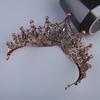 Baroque Queen Crown Handmade Gold Wedding Tiaras And Crown For Bride Headband