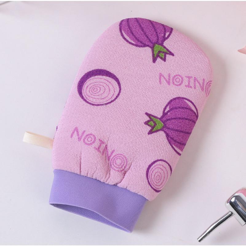 Doppelseitige Verdickte Erwachsenen-Druck-Peelinghandschuhe und Rückenpeeling-Waschlappen für das Baden zu Hause