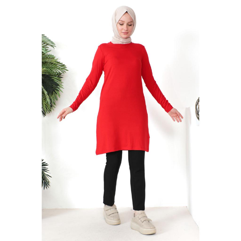 Combed Cotton Tunic 10645-10 Red