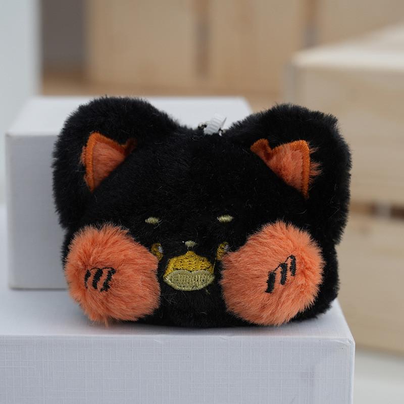 Adorable Cartoon Plush Cat Keychain Cute Stuffed Animal Charms Whimsical Gift