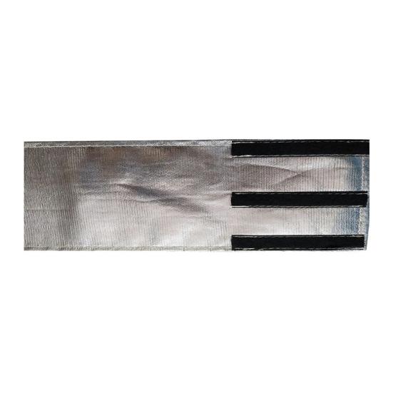 Universal Starter Heat Shield Non-Conductive Self Attaching Aluminum Fiberglass Heat Shielding Wrap Cover Starter Accessories серебряный