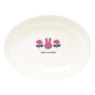Assiette à Curry Dick Bruna Assiette à Pâtes 24 x 18 cm Rose Fabriqué au Japon 410143 "Miffy" Env.. MIFFY et ROSE