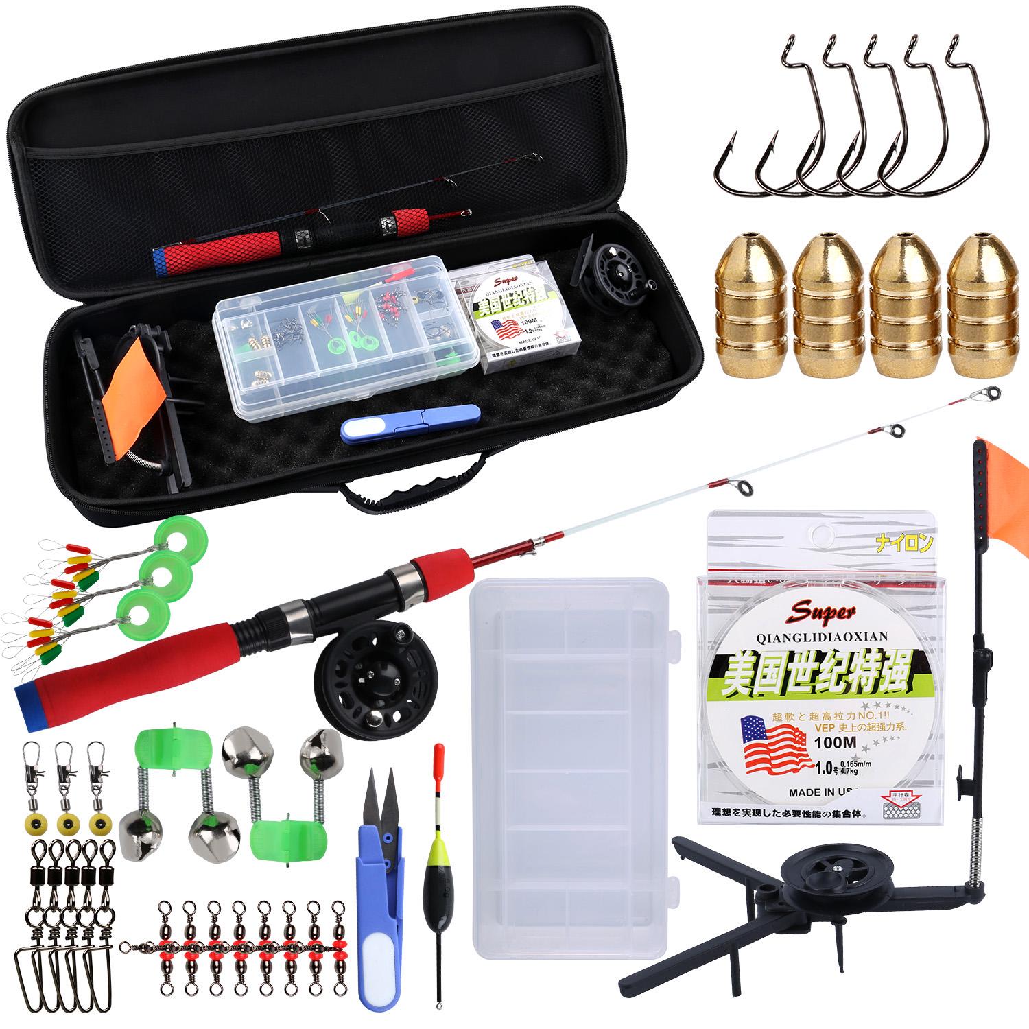 

Набор удочек и катушек для зимней удочки и лески для зимней спортивной рыбалки на открытом воздухе, полный набор для рыбалки ice fishing set