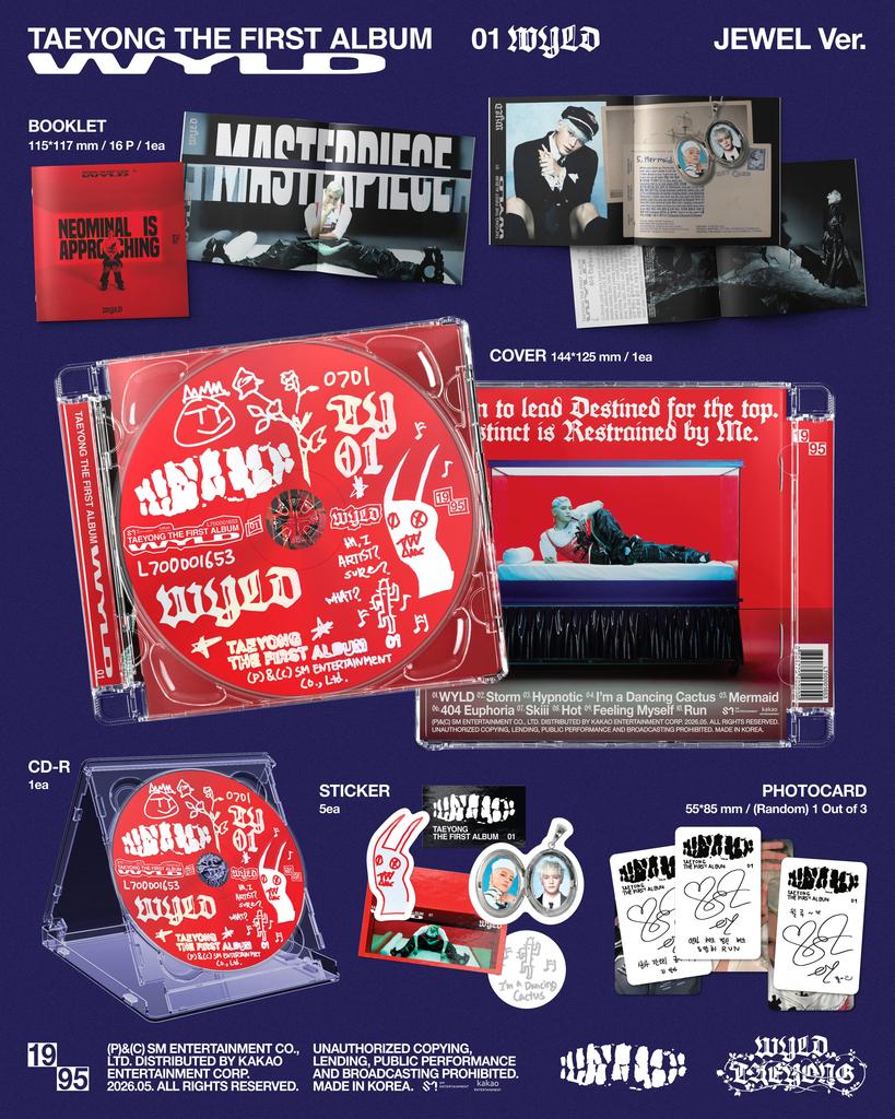 [Pre-Order] TAEYONG(NCT) WYLD Kpop Album CD Photocard Official Jewel Case Version
