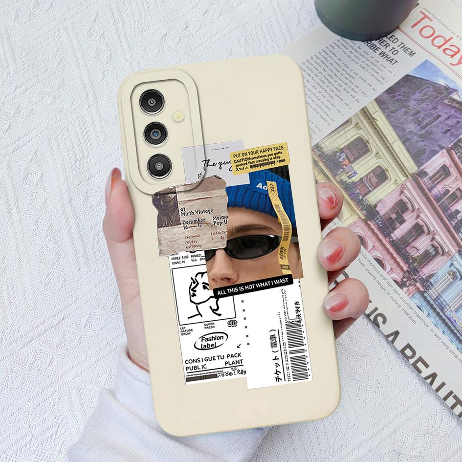 Fall für Samsung Galaxy A31 A51 A14 A13 A04 A03 A02 M13 M23 M32 M54 Süße Mädchen Liebhaber Platz flüssige Weiche stoßfeste Abdeckung für Samsung Paar Fundas