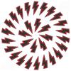 Hot-Selling Lightning Embroidery Cloth Sticker Computer Embroidery Chapter Boy Ironing Red Lightning Patch Sticker Fast Sales