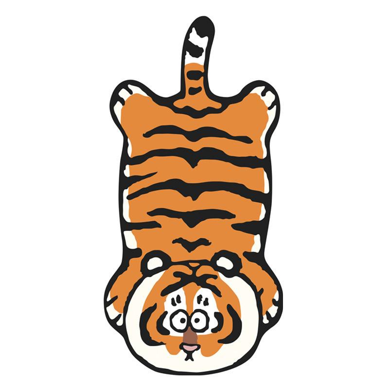 Teppich Niedliches Cartoon Tiger Muster Weich Rutschfest Heimdekoration Teppich Fußmatte für Schlafzimmer