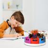 Desk Organizer For Kids Colorful Rotating Art Supplies Organizer Desk Organizers Pen Holder With Removable Bins For Art Supplies