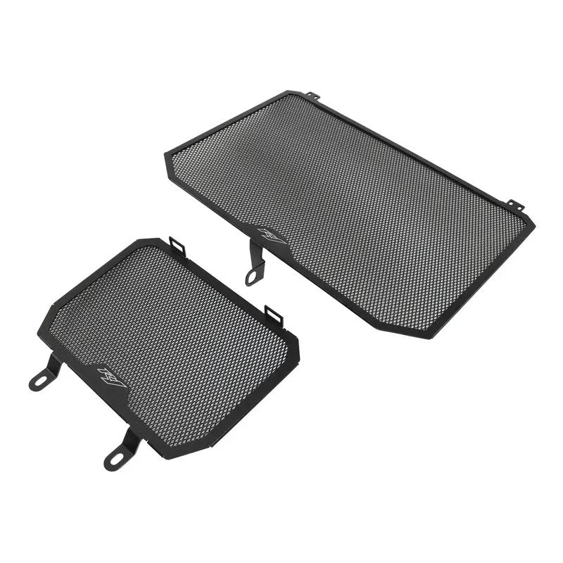 TAORIDER-MOTO Motorcycle Radiator Water + Oil Cooler Grille Guard Cover Protector For YAMAHA YZF R1 M/S R1M R1S RN32 2015-2023