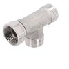 Stainless Steel 3 Ways Valve Shower Faucet Shower Valve Fitting T Adapter  Water Pipe
