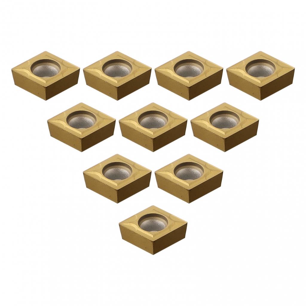 10-STÜCK CCMT09T304 VP15TF Hartmetallspitzen Einsätze Messerkopf Drehbank Drehmeißel