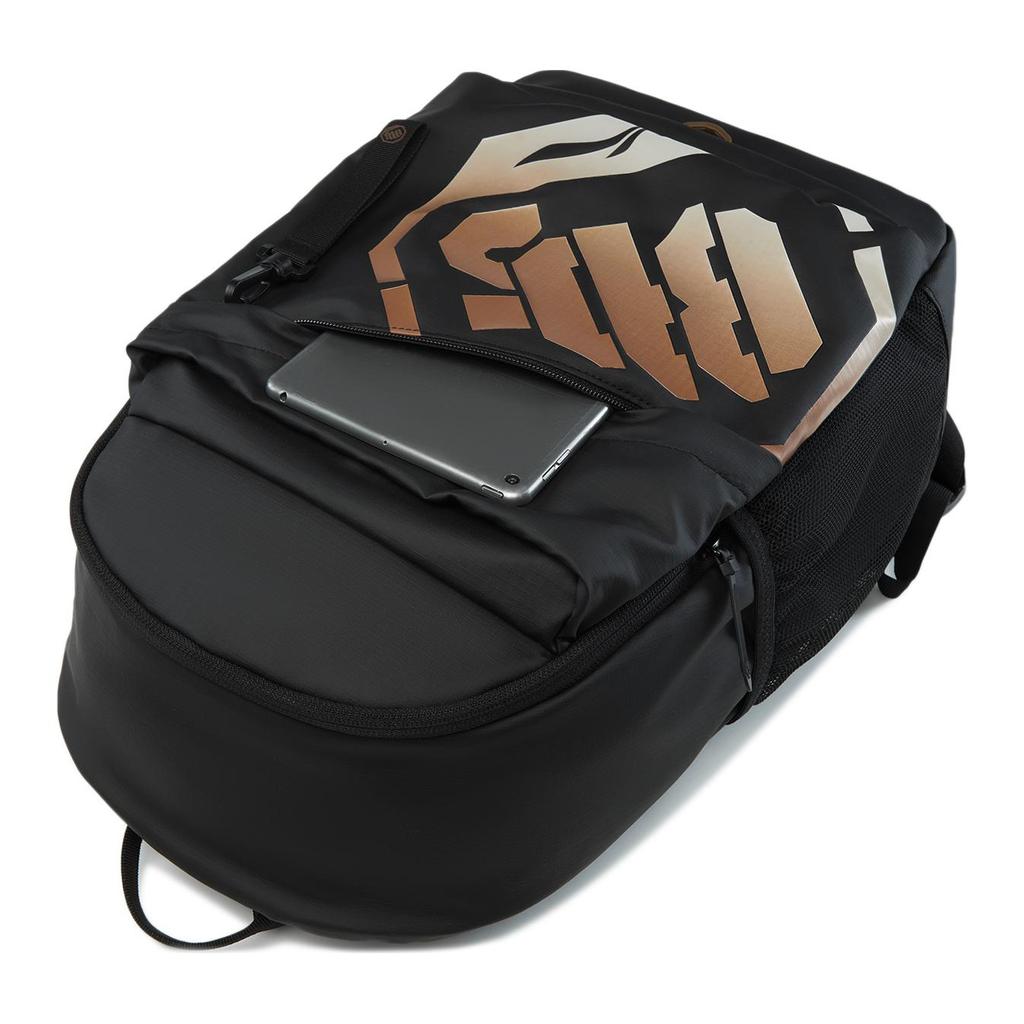 Li Ning Polyurethane Backpack Unisex Black Gradient ABSU205-2