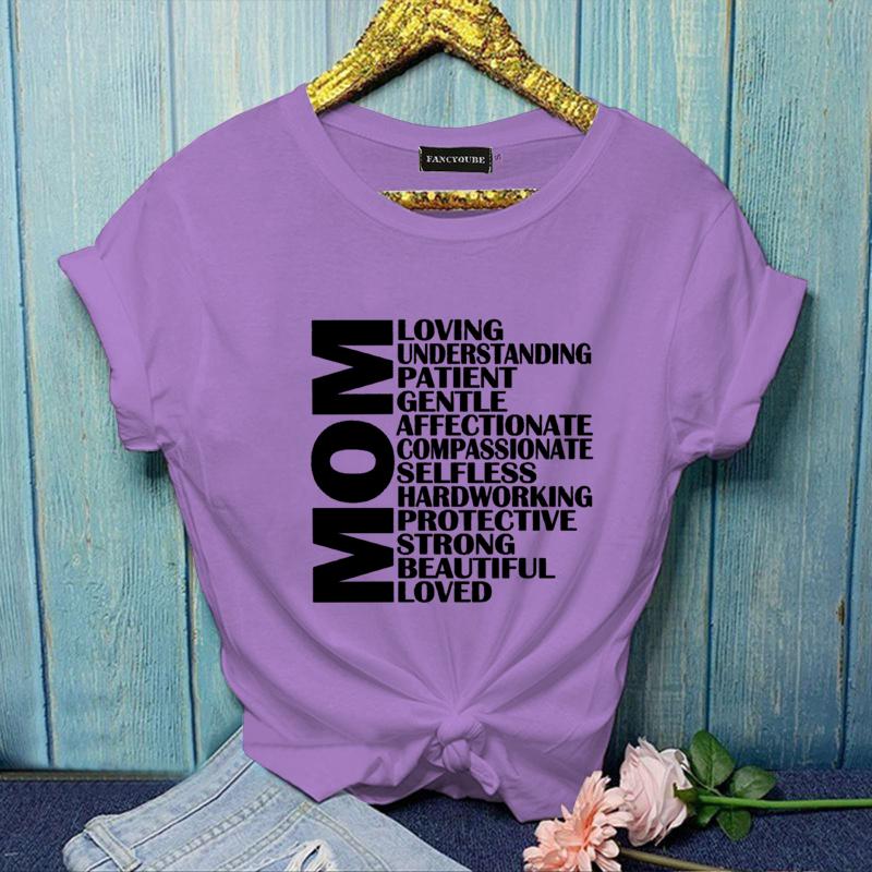 Women's Plus Size Y2K MOM T-Shirt Women's Fashion MOM Summer T-Shirt Tops