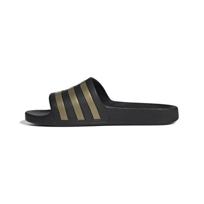 ADILETTE AQUA Sports Sandals In Core Black Size Cm (DBF11) Black/Gold Metallic/Core (EG1758), 28.5