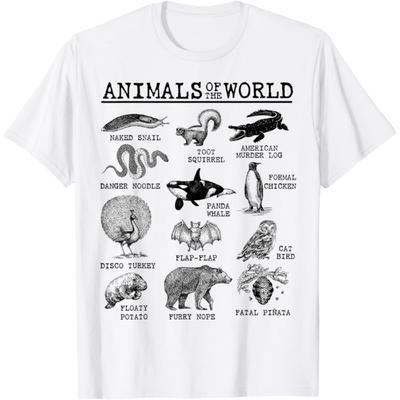 Alle Dieren van de Wereld - Vintage Grappige Dierlijke Meme Naam T-shirt