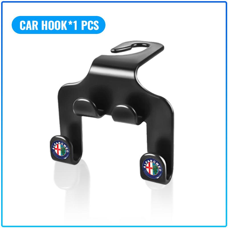 Car Seat Back Hooks Phone Holder Auto Portable Fastener Double Hooks For Alfa Romeo 147 159 Giulietta Giulia Mito Spider Alpha Nheadrest