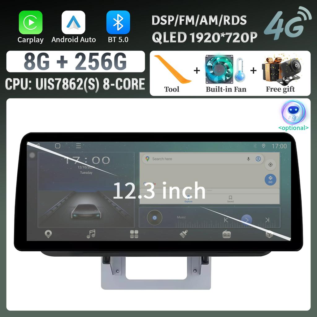 For Mazda BT50 BT-50 2012-2018 Car Radio panel Multimedia 4G GPS BT Android 14 Navigation Car Stereos 12.3″ Screen Stereo