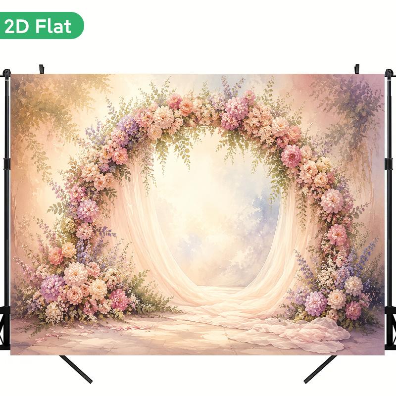 1Pcs Floral Arch Decoration Background Winter Backdrop Decorations For Photo Studio Photo Booth Christmas Party