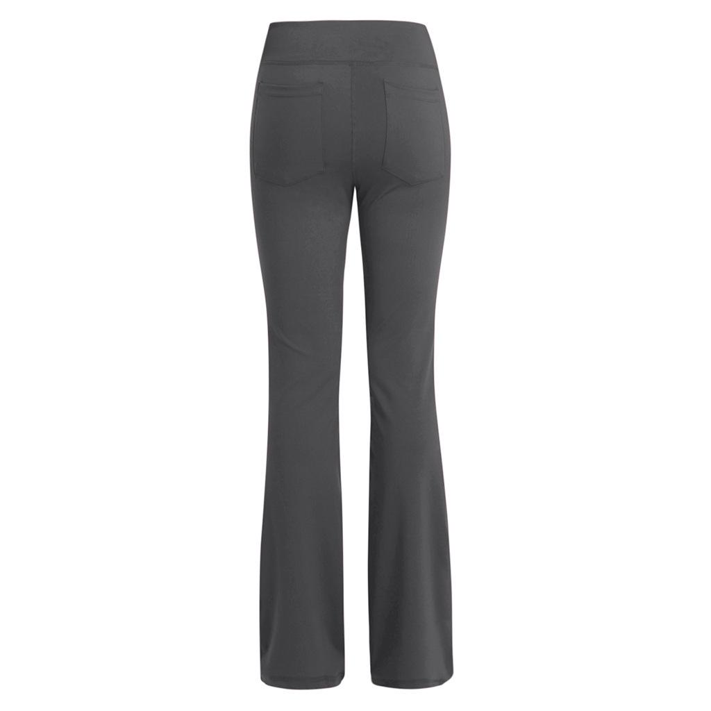European & American High-Waist Flared Wide-Leg Yoga Pants for Girls 2023