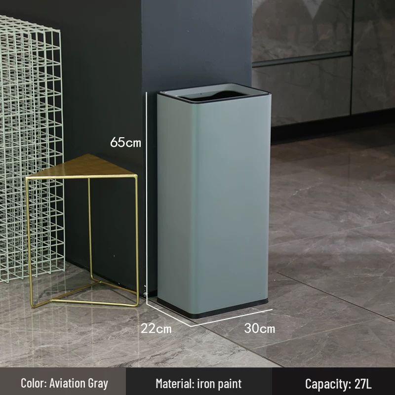 Yan Ziran Stainless Steel Swing-Lid Waste Bin