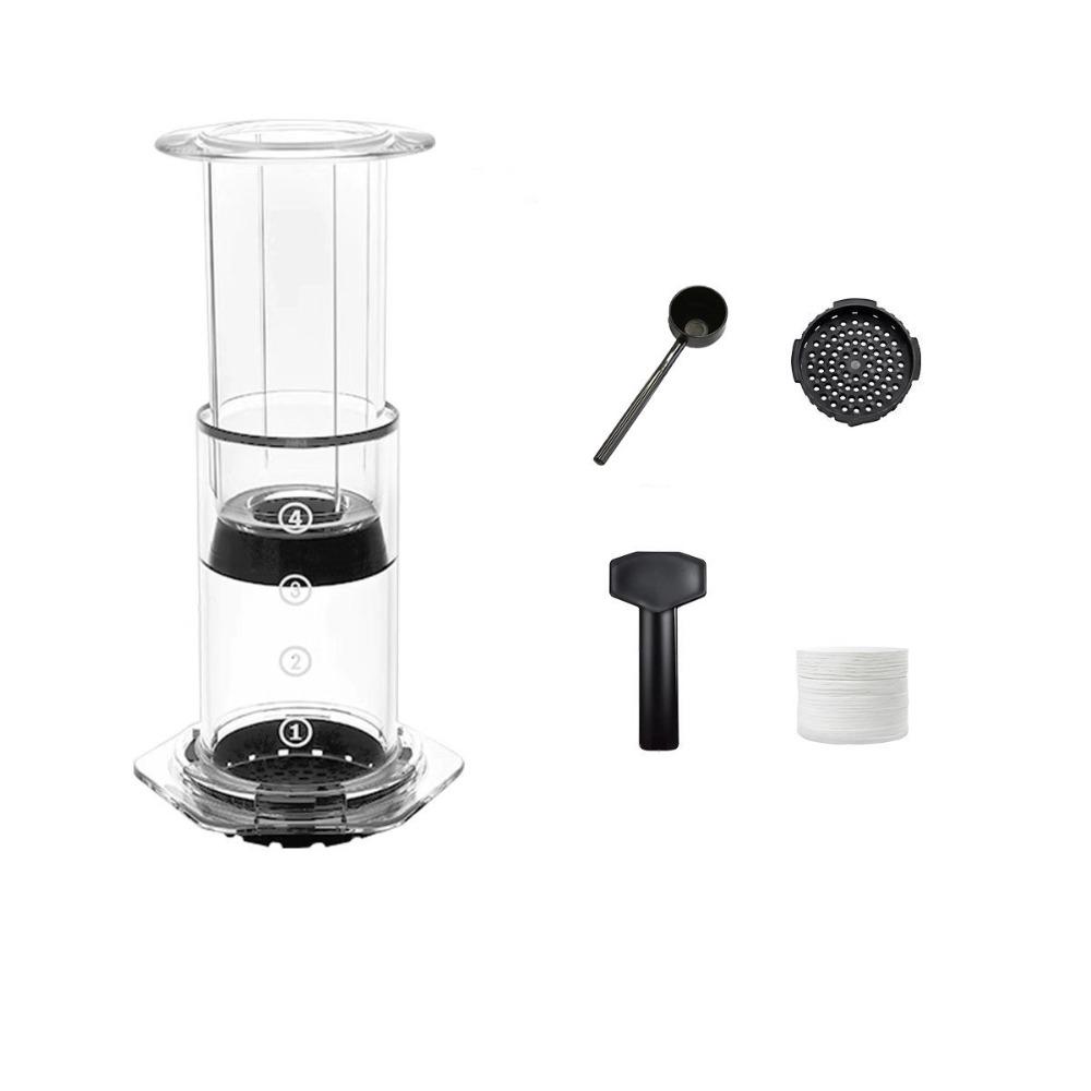 French Style Press Coffee Pot Portable Hand Pour Coffee Maker Coffee Machine Coffee Kettle  Camping