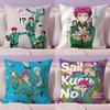 Disastrous Life S-Saiki K Cushion Cover Soft Short Plush Double-Sided Printing Home Decor Machine Washable Pillow Case Gift