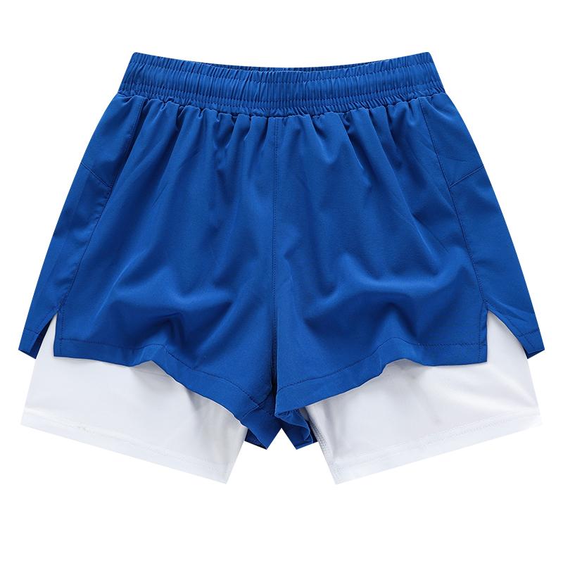 Pánské outdoorové běžecké šortky 2 v 1 Rychleschnoucí fitness trénink Dvouvrstvé tepláky Nové sportovní kalhoty na kulturistiku