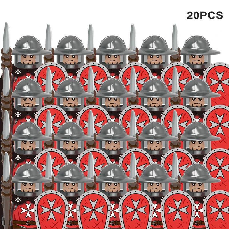 Medieval Knights & Warriors Building Blocks Roman Legion Spartan Cavalry Crusaders Bricks