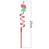 Spiral Christmas Plastic Straw Food Grade Christmas Party Decor Christmas Cartoon Straw  Children