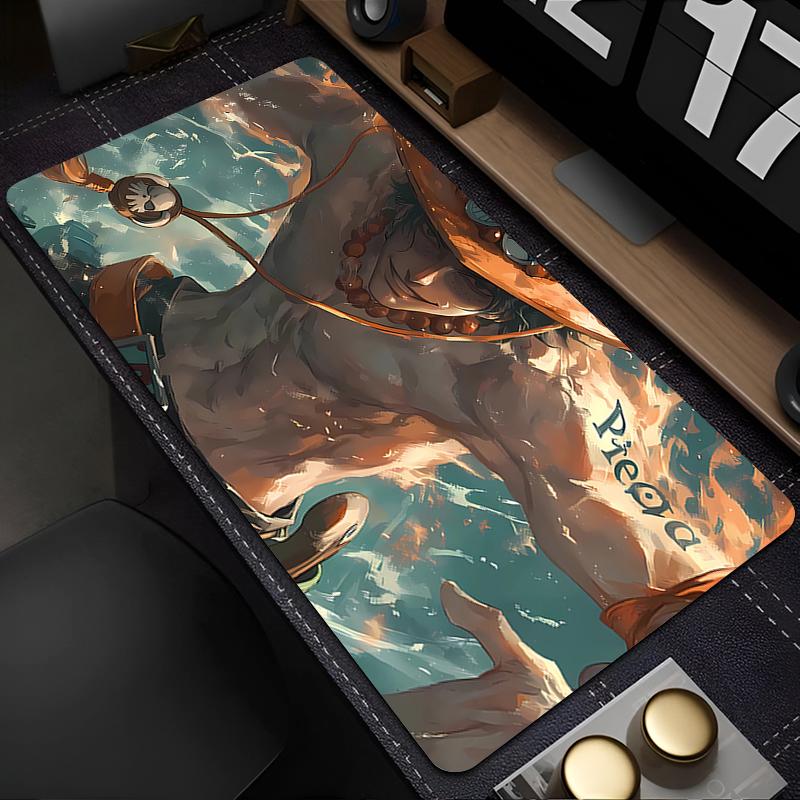 Mouse Pad One Piece Ace Gamers Computer Extended PC Mousepad Laptop Desk Mouse Mat Gaming Keyboard Rubber Durable Carpet