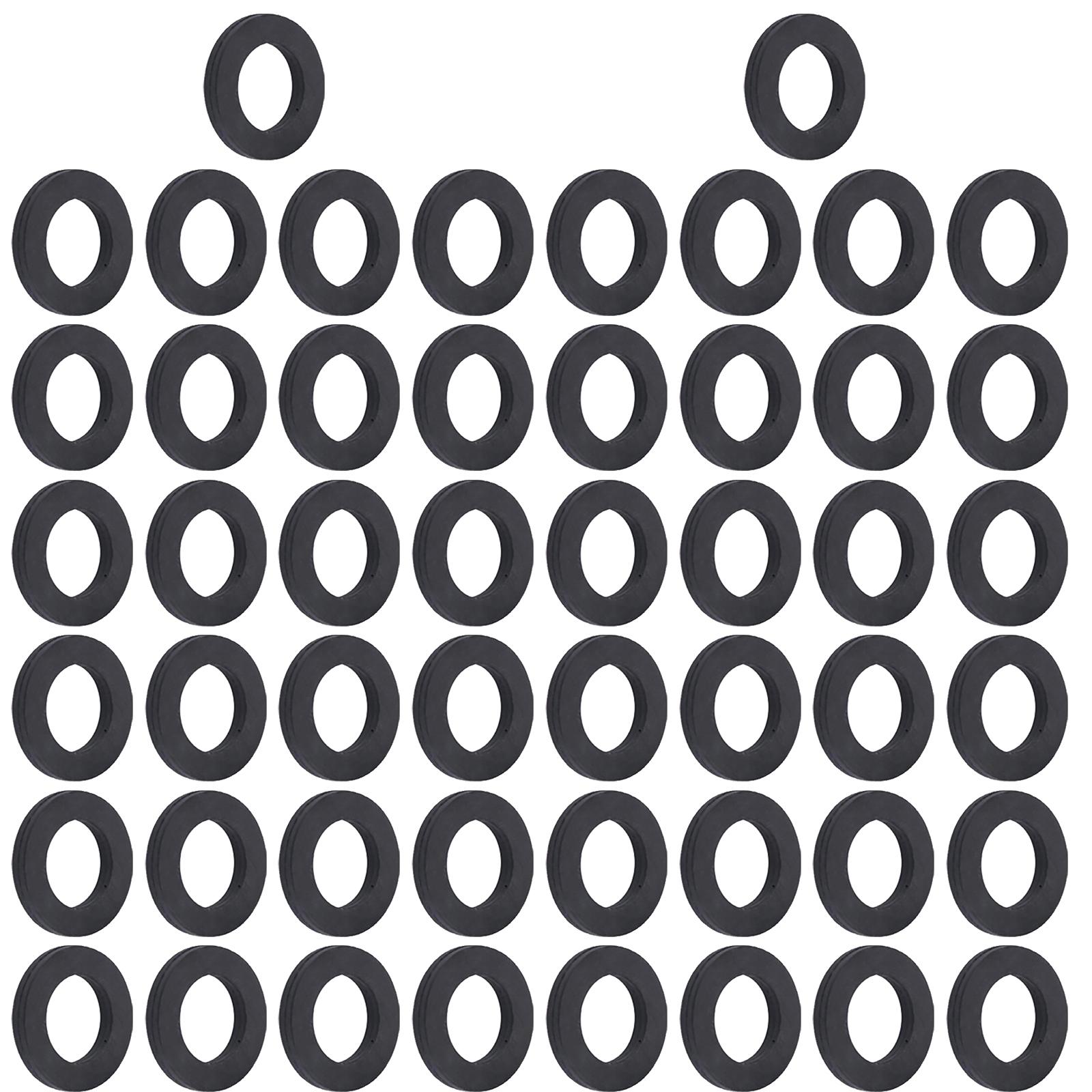Высококачественные прокладки для кранов Запчасти 4 x 3/4 дюйма Упаковка 50 шт. Резиновые прокладки для шлангов Уплотнения для душевой лейки Прозрачные Водонепроницаемые