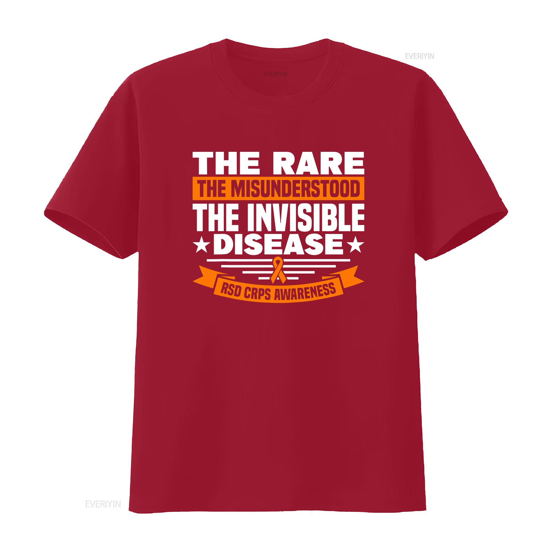 The Misunderstood Invisible Disease RSD CRPS Awareness T Shirt vintage Washed Top For Everyday Wear Slightly Casual Unisex Soft S