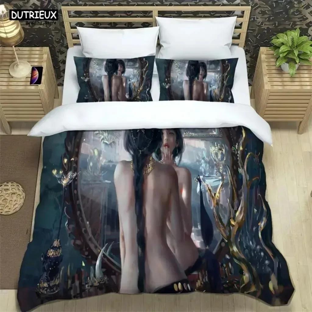 Luxury New 3D Print Sexy And Enchanting Beauty Printed Bedding Soft And Comfortable Fashion Gift For Friends Bedding Sets