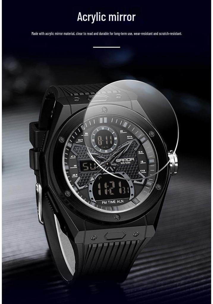 Sanda Youth Multifunctional Waterproof Sports Watch for Students
