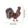 Metal Rooster Wall Hanging Decoration Art Background Pendant  Living Room