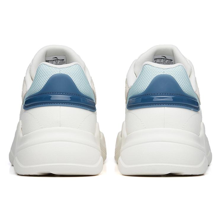 Anta Retro Sports Cushioning Slip Resistant Abrasion Resistant Low top Casual Shoes Men's White Blue Gray 912238830-2