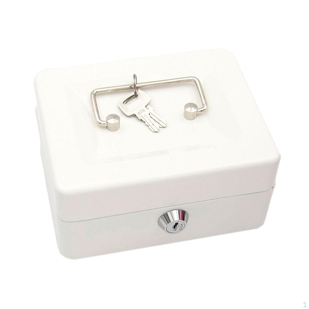 Children's Piggy Bank Storage Box Keepsake Metal Money with Lock Suitable for Decoration
