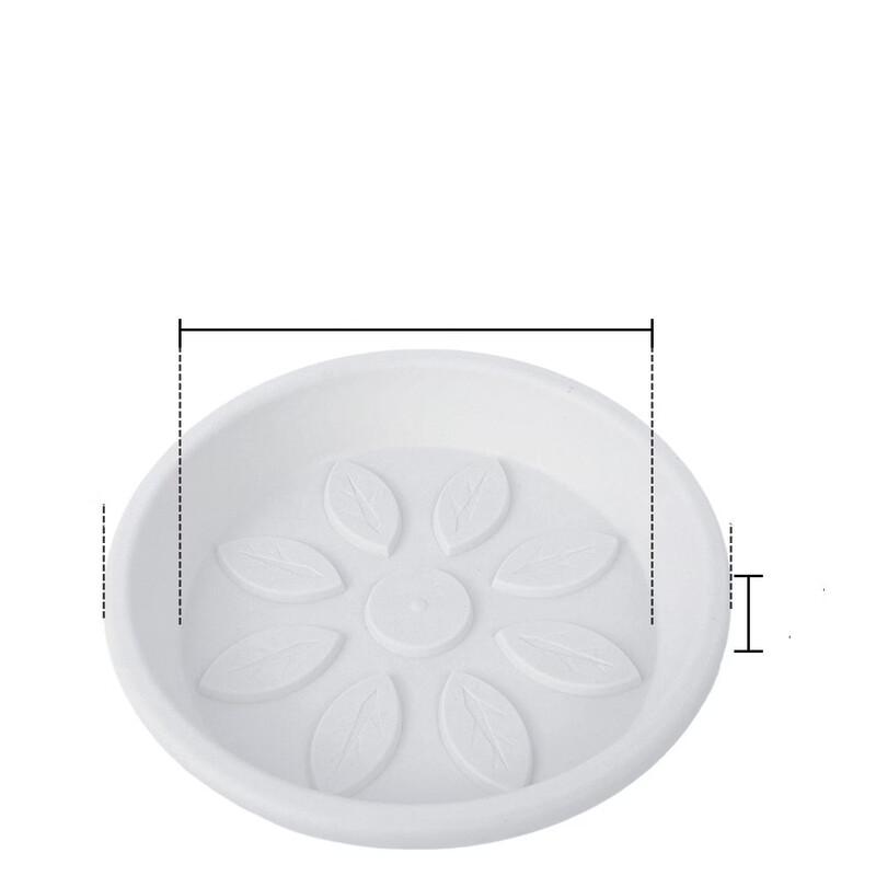 Shangqi Resin Elevated Drip Trays - Leaf Design (5-Pack)