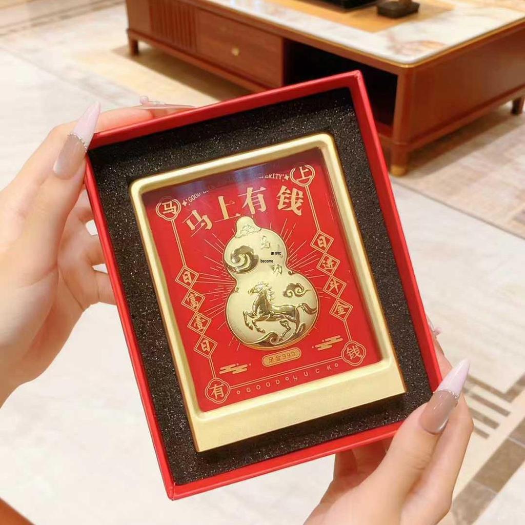 999 Pure Gold 3D Photo Frame Ornament Set for Gifts, Events, and Promotions