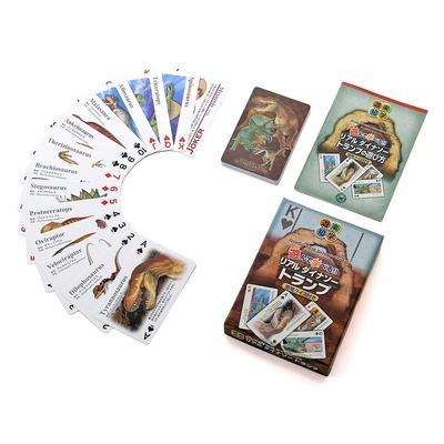 Carolata Real Cartas de Aprender Dinossauros Animais Brinquedo Dinossauro Brinquedo Educativo Jogo de Cartas Livro de Imagens Presente (Dinossauro/Quiz