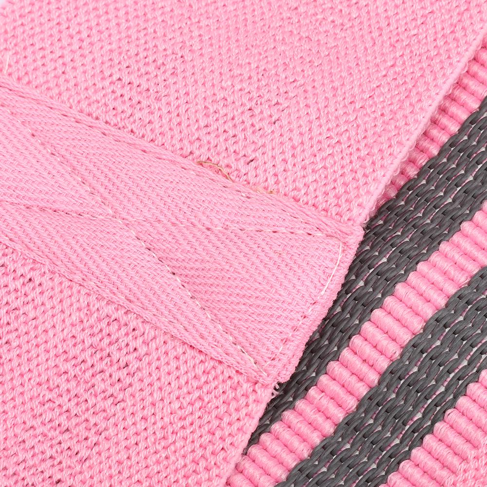 120Lbs Resistance Loop Exercise Bands Legs Butt Hip Yoga Fitness Workout Stretch Band Pink L