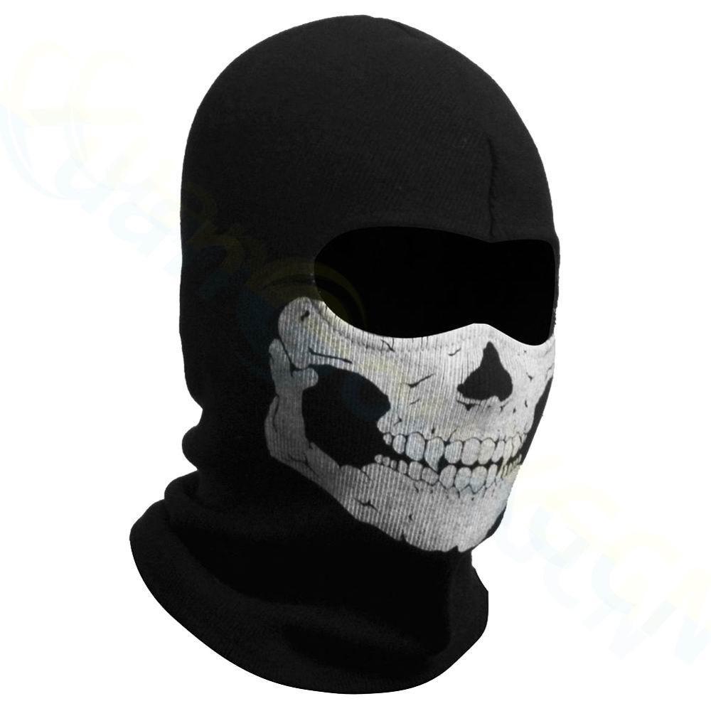 Skull Ghost Latex Mask Headgear - Call of Duty MWII Cosplay