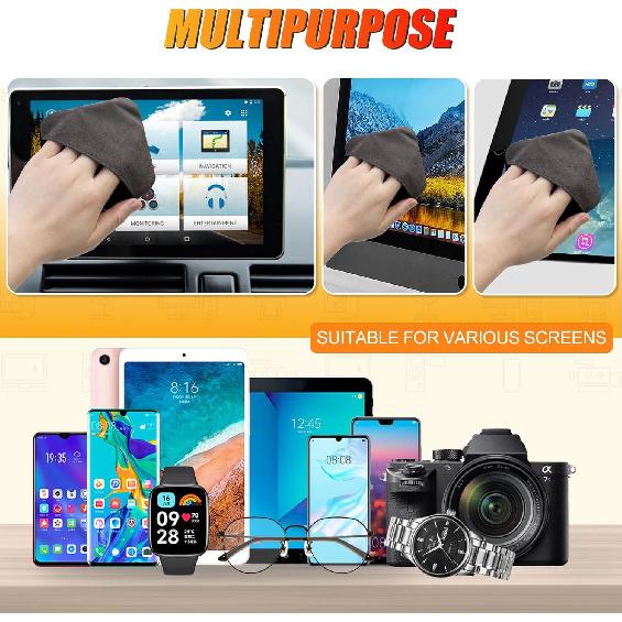 SuperKaKa Car Screen Cleaner- Vehicle Touchscreen Microfiber Cleaning Cloth, Touch Screens Clean Wipes Cars Interior Accessories Universal for Tesla