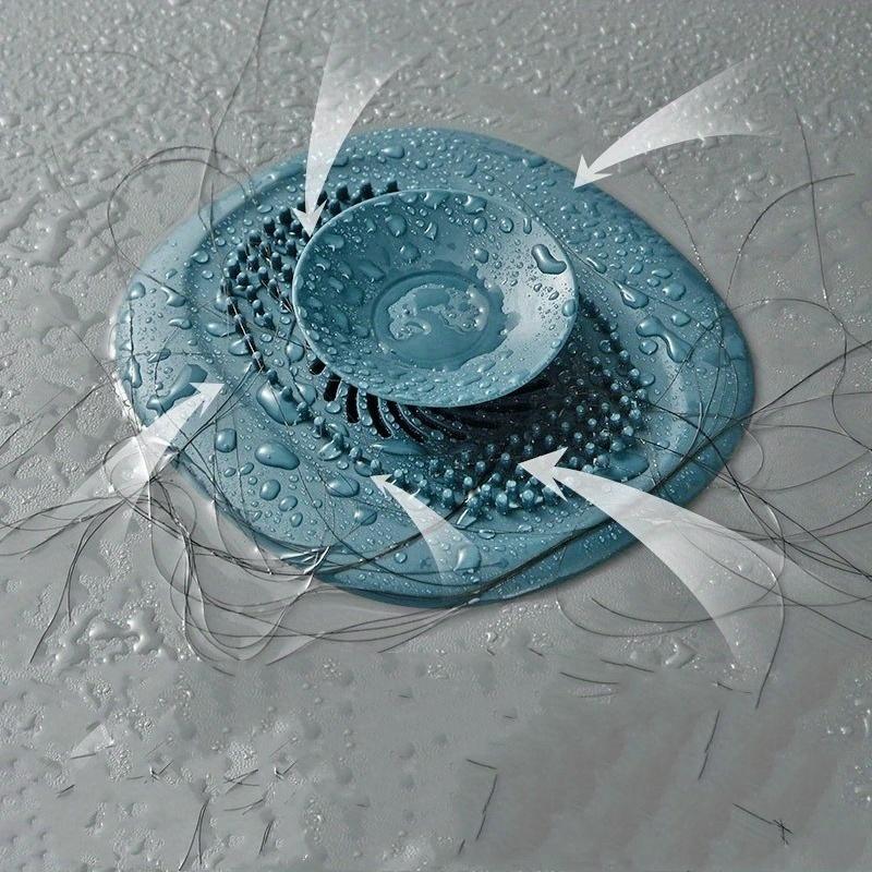 1pc Floor drain deodorizer, kitchen sewer deodorizing pad cover, sealed insect proof floor drain, adhesive silicone floor drain синий