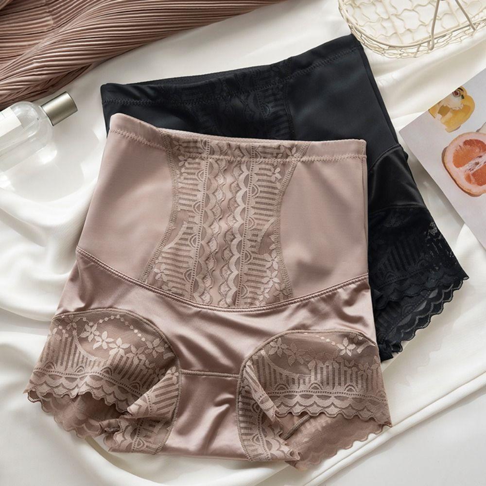 Ice Slik Tummy Control Underwear High Waist Body Shaping Underpants Butt Lifting Panties  Women