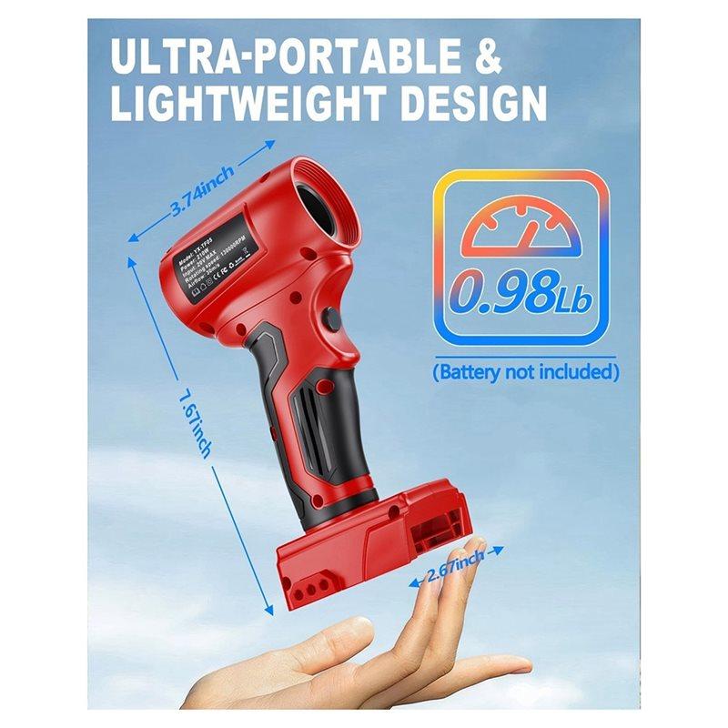 A34R Turbo Dust Blower Brushless Violent Turbo Fan For M& 18 18V Battery Violent Wireless Fan Adjustable Air Blower